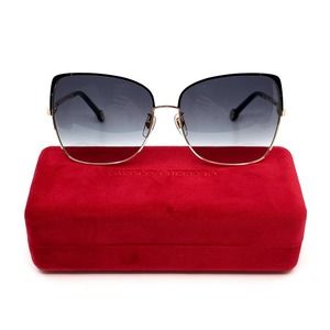 Carolina Herrera Black and Gold Women's Sunglasses